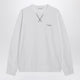 Givenchy White Couture Seam Sweatshirt With Embroidered Logo
