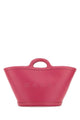 Marni Dark Pink Leather Small Tropicalia Handbag
