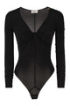 Elisabetta Franchi Crêpe Jersey Bodysuit With Draping