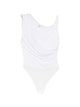 Elisabetta Franchi Jersey Bodysuit With Jewel Shoulder