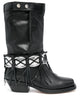 Isabel Marant Black Calf Cow Leather Ademe