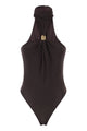 Elisabetta Franchi Crêpe Jersey Bodysuit With Jewel Detail