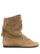 Isabel Marant Woosta Suede Low Boots With Perforated-Detail