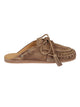 Posa Leather Fringed Boat Loafers