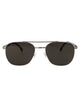 Boss Ruthenium Havana Stainless Steel Sunglasses