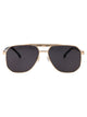 Boss Gold Black_ Stainless Steel Sunglasses