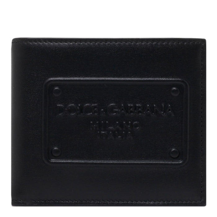Dolce & Gabbana Black Bifold Wallet With Embossed Logo