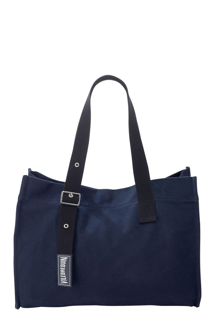 Vilebrequin Roll-Up Cotton Beach Bag With Adjustable Shoulder Strap