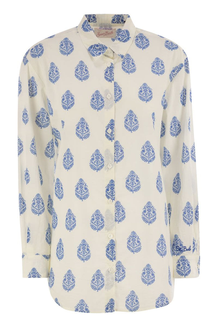 Mc2 Saint Barth Brigitte - Shirt With Paisley Pattern