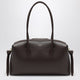 Yuzefi Brioche Duffle Bag In Espresso Pebble-Grained Leather
