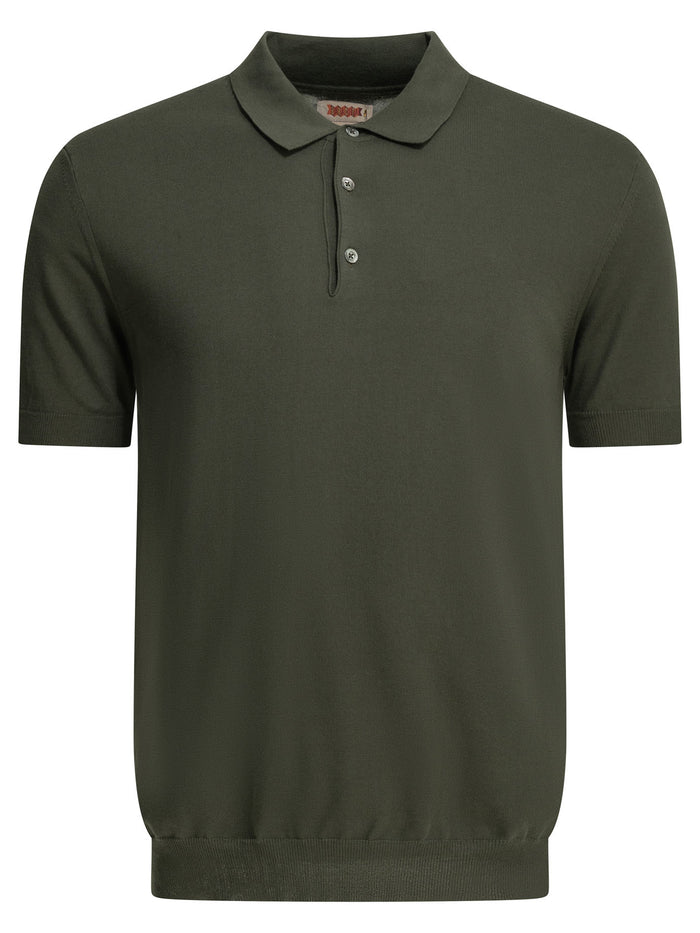 Baracuta Green Cotton Polo Shirt