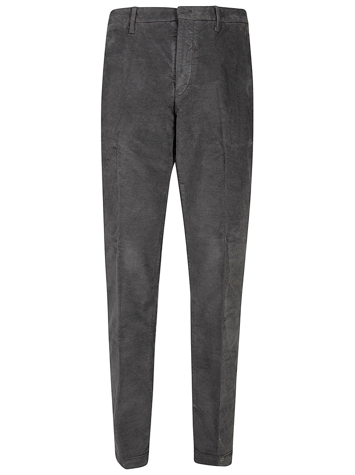 Rehash Gray Cotton Blend Trousers