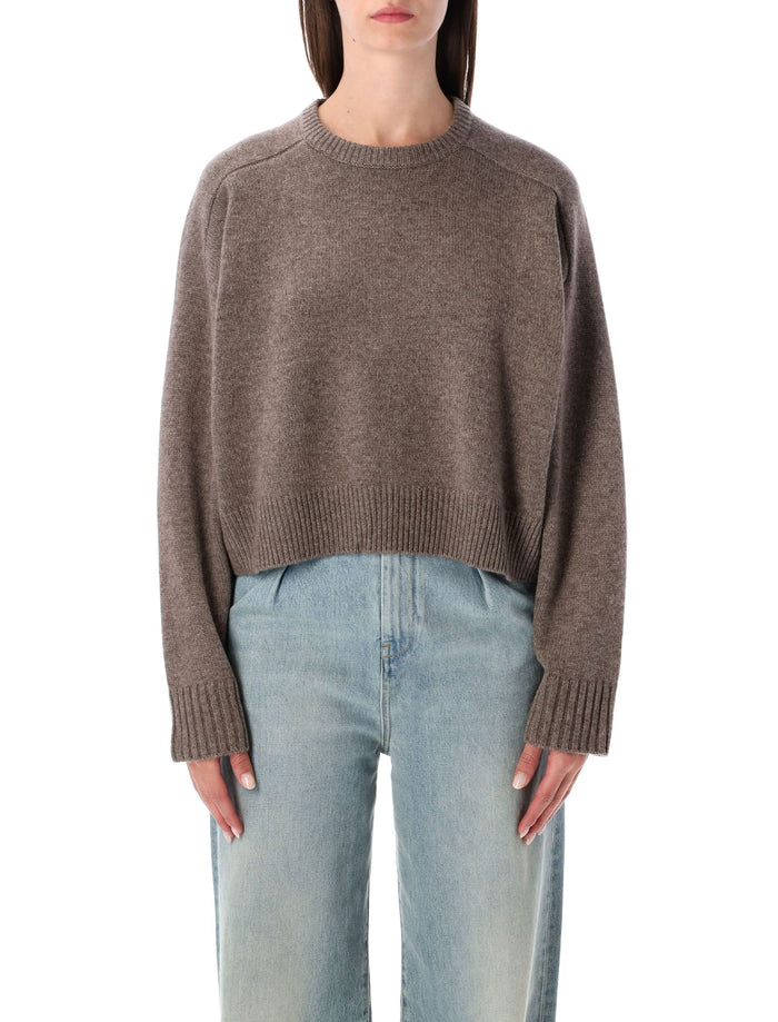 Loulou Bruzzi Cropped Wool And Cashmere Sweater