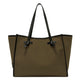 Gianni Chiarini Green Canvas Handbag Marcella