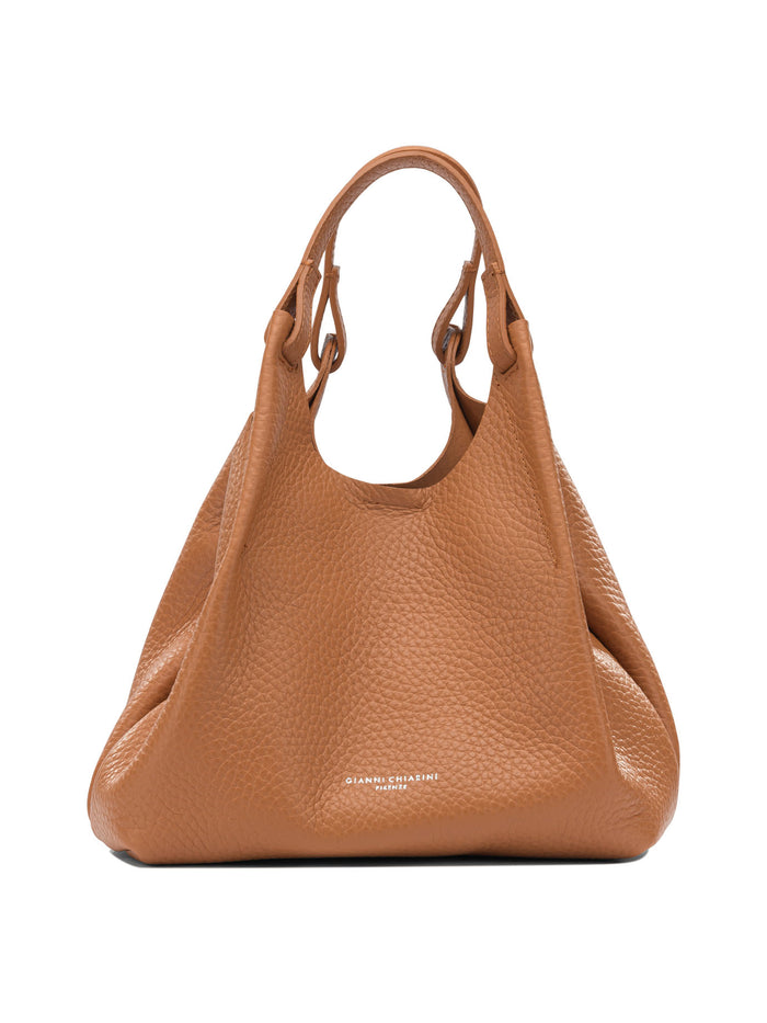 Gianni Chiarini Orange Leather Shoulder Bag