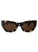 Bottega Veneta Havana Acetate Sunglasses