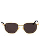 Bottega Veneta Gold Metal Sunglasses