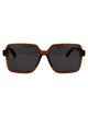 Bottega Veneta Brown-Brown-Grey Acetate Sunglasses