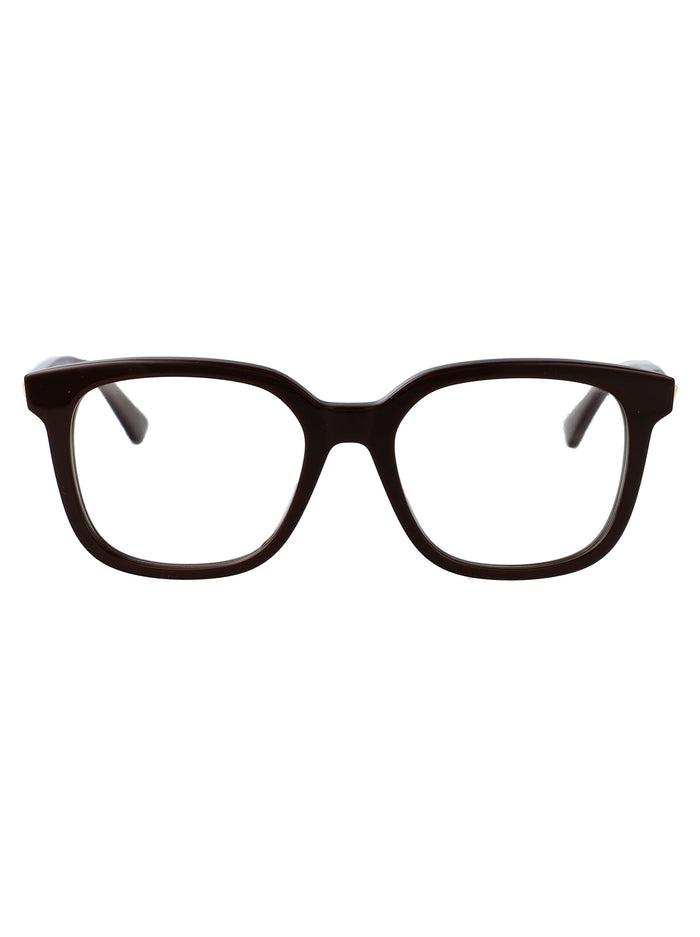 Bottega Veneta Brown-Brown-Transparent Acetate Glasses
