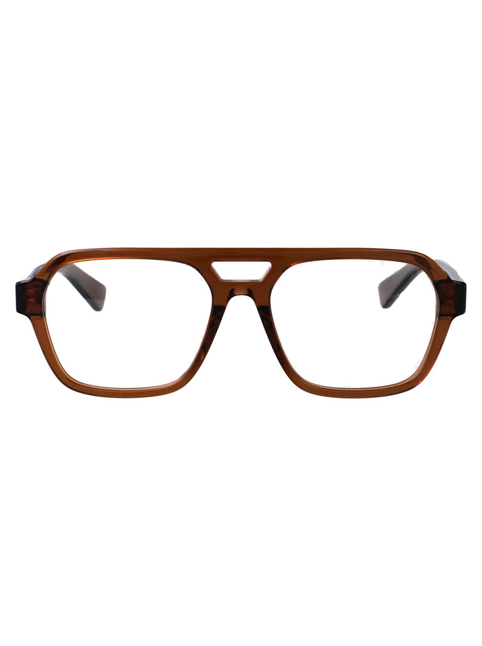 Bottega Veneta Brown-Brown-Transparent Acetate Glasses