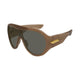 Bottega Veneta Brown-Brown-Grey Acetate Sunglasses