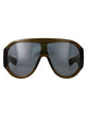 Bottega Veneta Green-Green-Grey Acetate Sunglasses