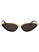 Bottega Veneta Black Acetate Sunglasses