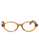 Bottega Veneta Orange-Orange-Transparent Acetate Glasses