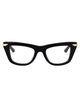 Bottega Veneta Black Acetate Optical Glasses