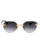 Bottega Veneta Metallic Gold Sunglasses
