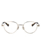 Bottega Veneta Silver-Silver-Transparent Metal Glasses