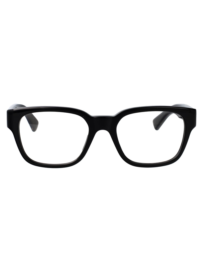 Bottega Veneta Black-Black-Transparent Recycled Acetate Glasses
