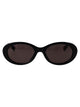 Bottega Veneta Black-Black-Grey Recycled Acetate Sunglasses