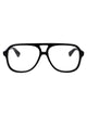 Bottega Veneta Black-Black-Transparent Recycled Acetate Glasses