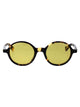 Bottega Veneta Havana-Havana-Yellow Recycled Acetate Sunglasses