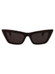 Bottega Veneta Brown-Brown-Grey Acetate Sunglasses