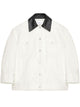 Givenchy White Cotton Denim Parka