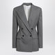Givenchy  Grey Double-Breasted Wool Jacket