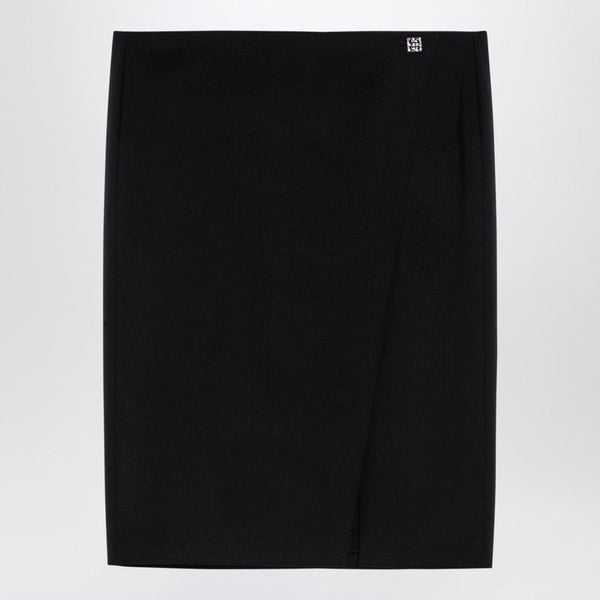 Givenchy Black Wool Skirt