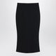 Givenchy  Black Midi Skirt With Pleats On The Back