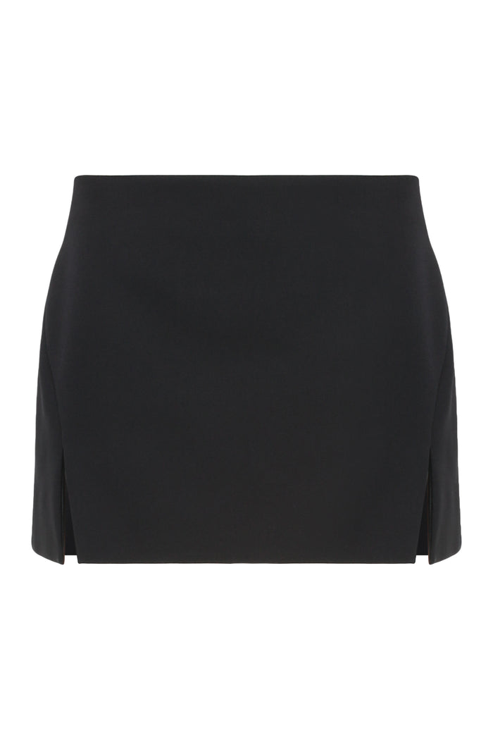 Givenchy Gonna Mini In Lana Polvere Di Grano