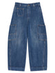 Givenchy Medium Blue Cropped Cocoon Cargo Jeans