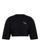 Givenchy Cropped Fit T-Shirt In Cotton With Givenchy Stamp Print