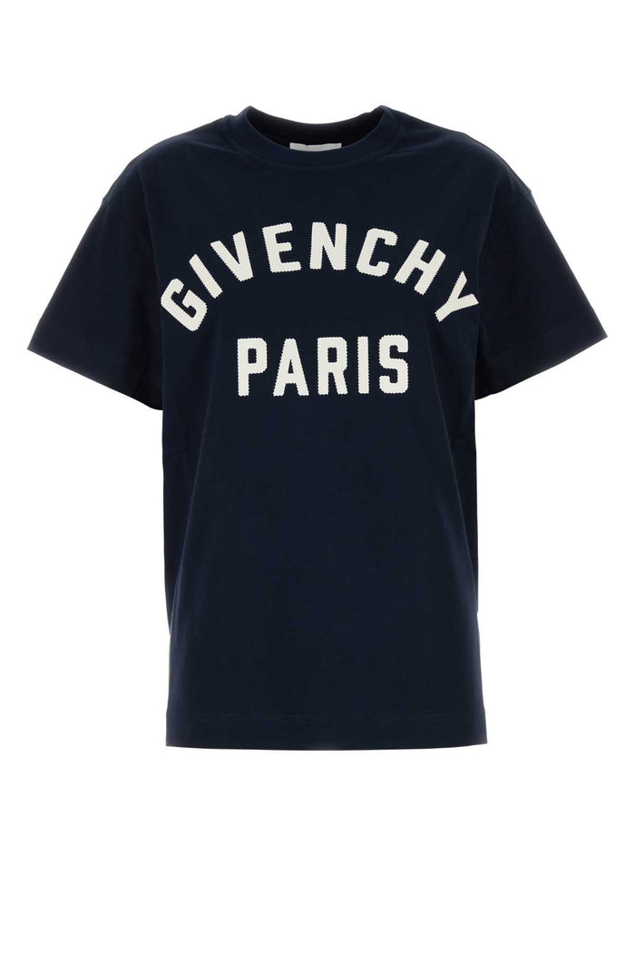 Givenchy Navy Blue Cotton Oversize T-Shirt