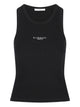 Givenchy Black Slimcut Tank Top With Logo