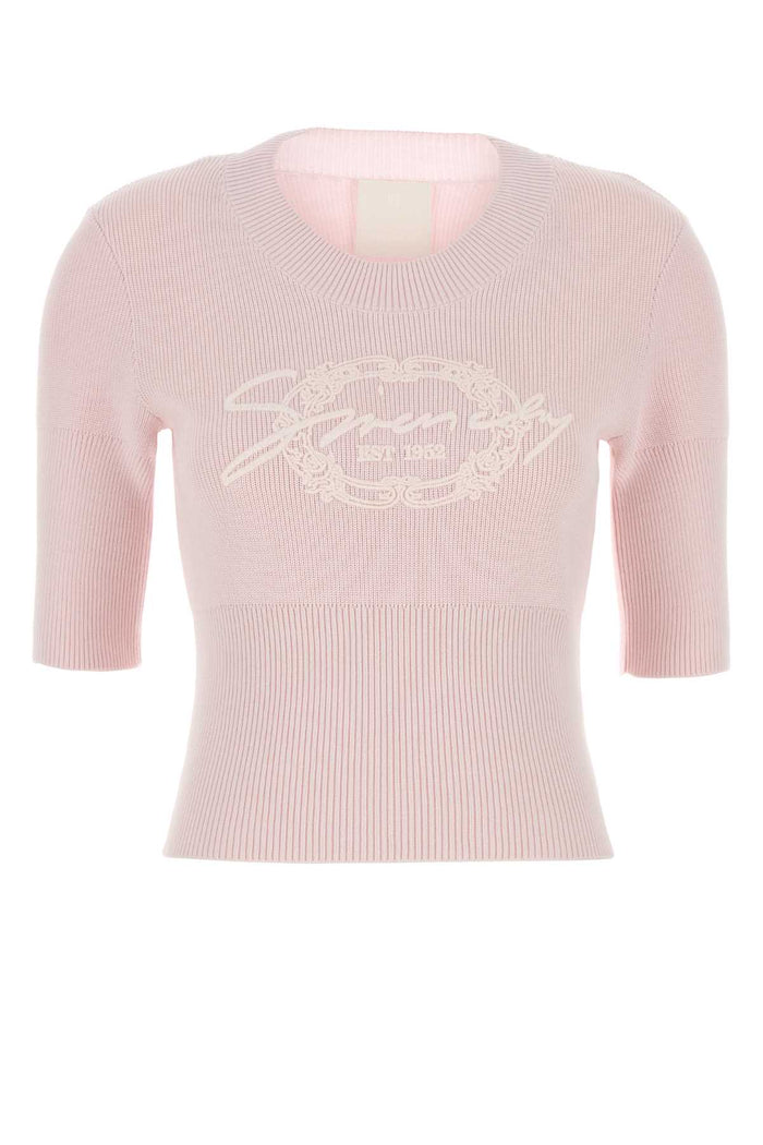 Givenchy Pastel Pink Cotton Blend Sweater