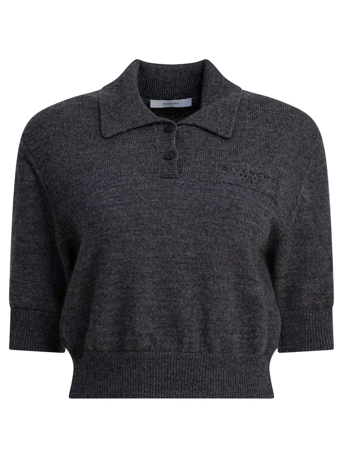 Givenchy "Givenchy Paris 1952" Wool Polo Shirt