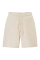 Mc2 Saint Barth Piqué Cotton Shorts With Logo