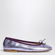 Bonpoint Lisa Iridescent Lilac Leather Ballet Flats