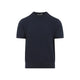 Canali Navy Blue Cotton T-Shirt